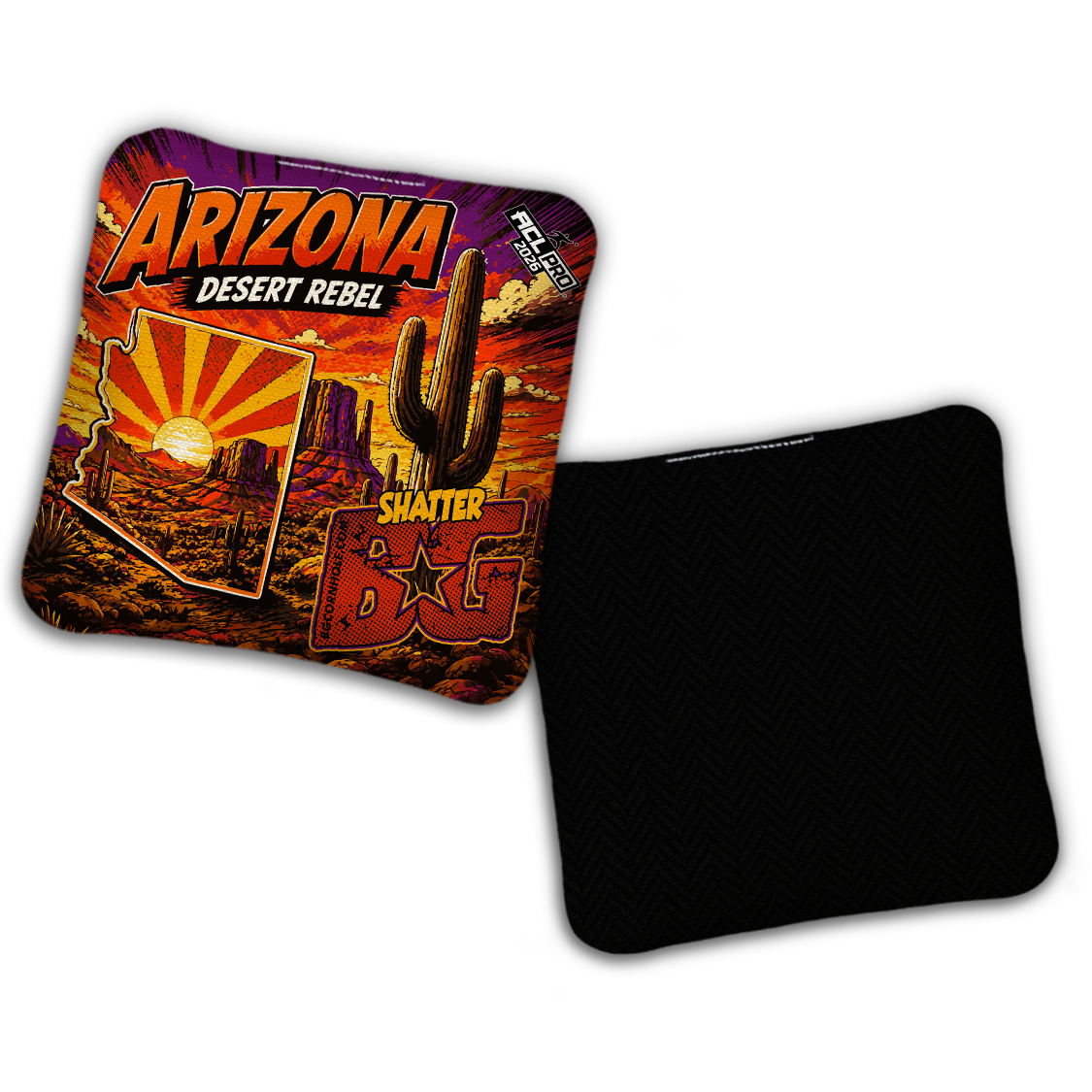 2026 BG Multiple Bag Models "DESERT REBEL AZ" - ACL Pro Stamped Cornhole Bags - SET OF 4 BAGS