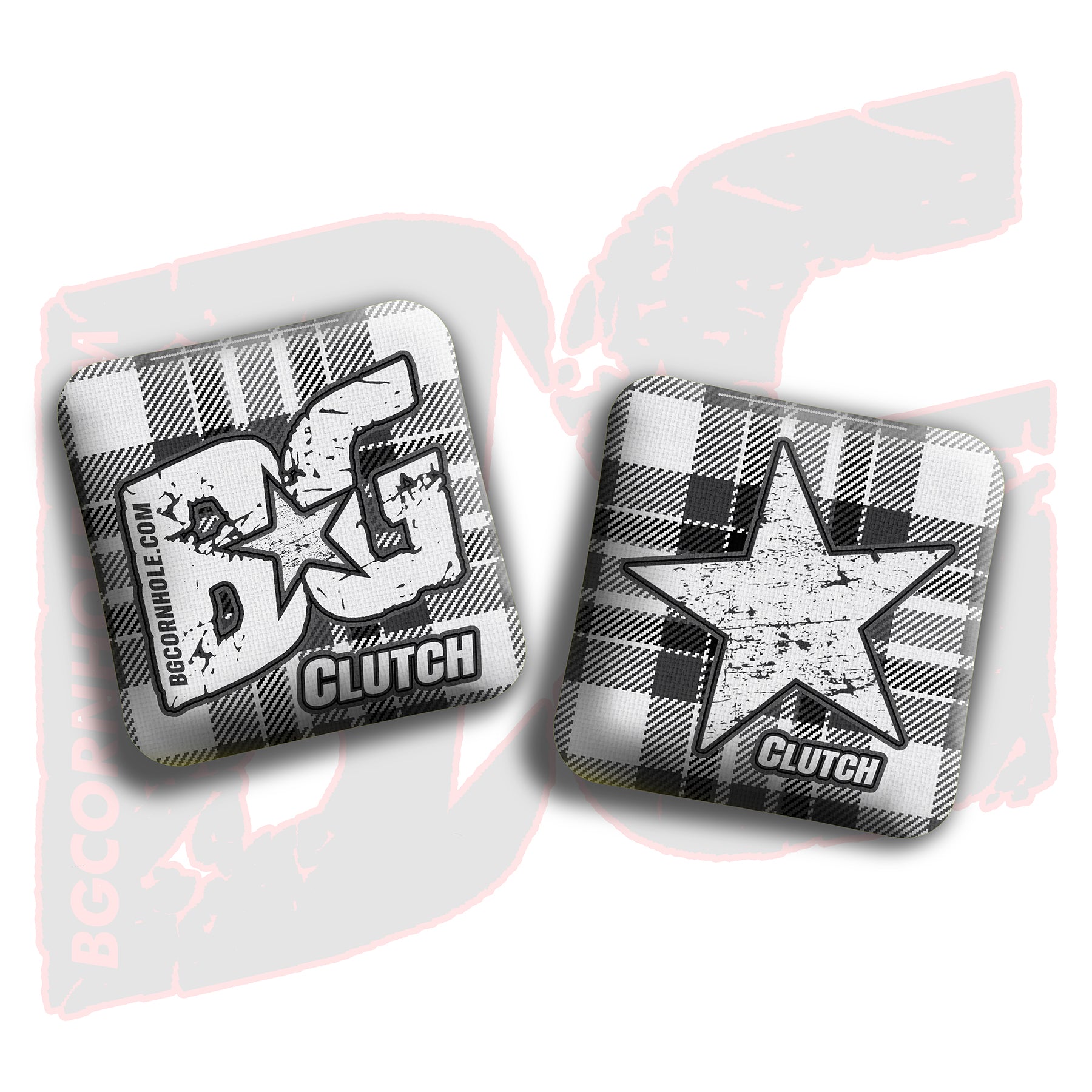 BG Clutch  - “Flannel  Finesse” - Non Stamped Cornhole Bags - SET OF 4 bags