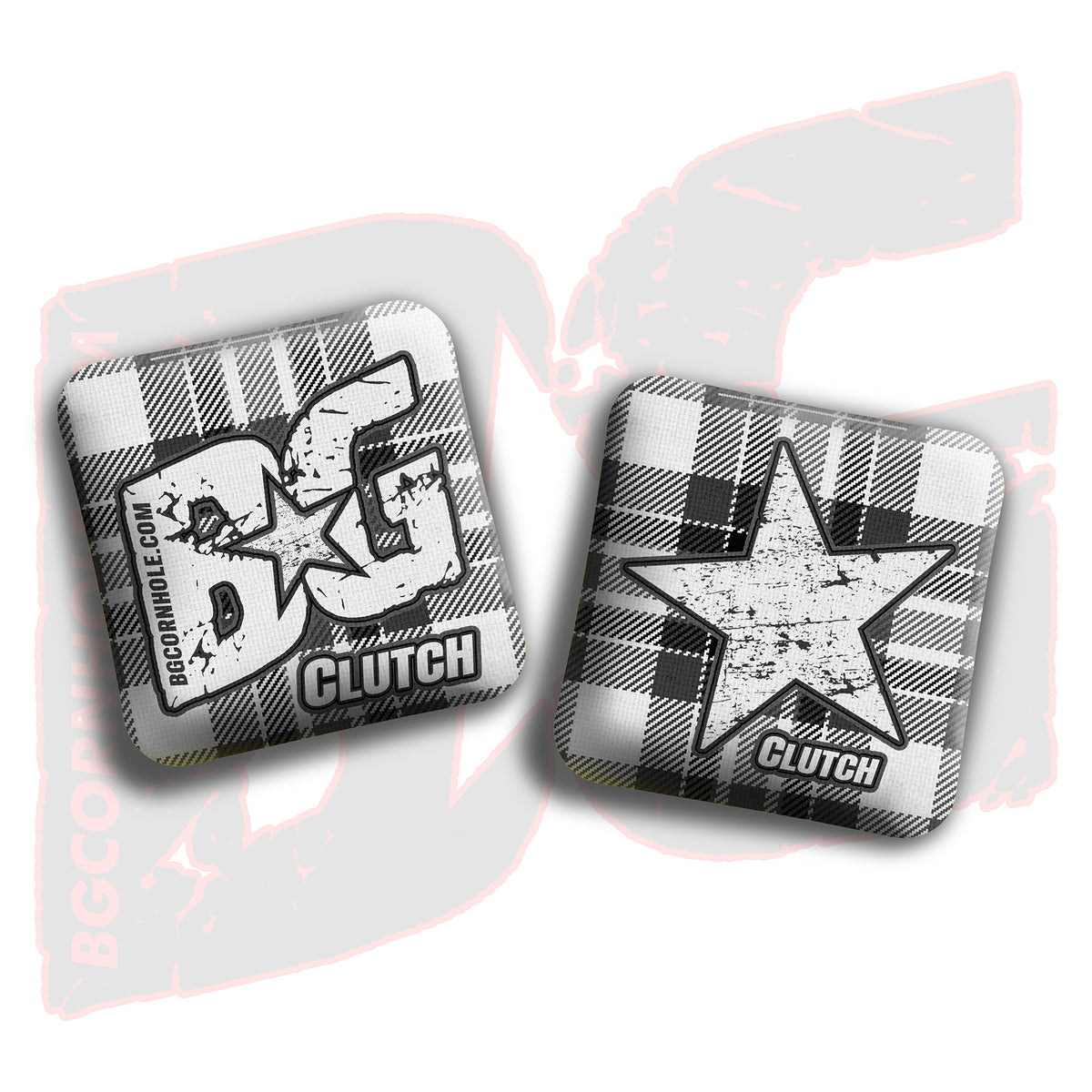 BG Clutch  - “Flannel  Finesse” - Non Stamped Cornhole Bags - SET OF 4 bags