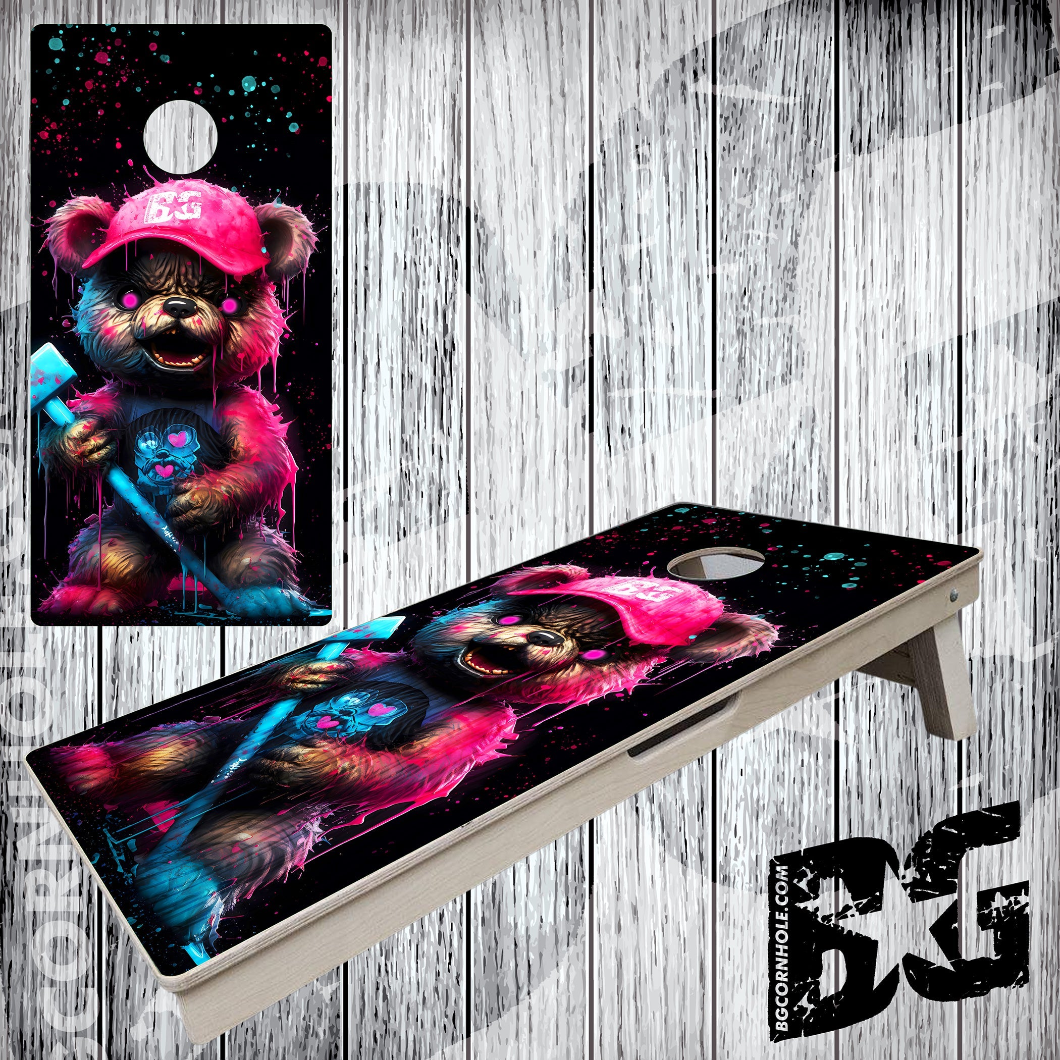 BG "Mad Teddy 2.0" Cornhole Boards - Elite Model