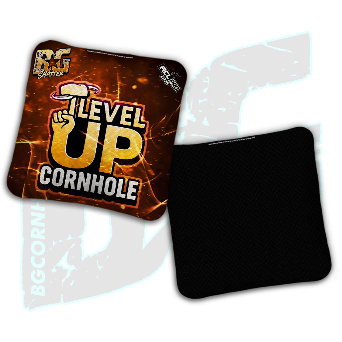 2026 BG Multiple Bag Models "Level Up Cornhole” Collab - ACL Pro Stamped Cornhole Bags - SET OF 4 BAGS