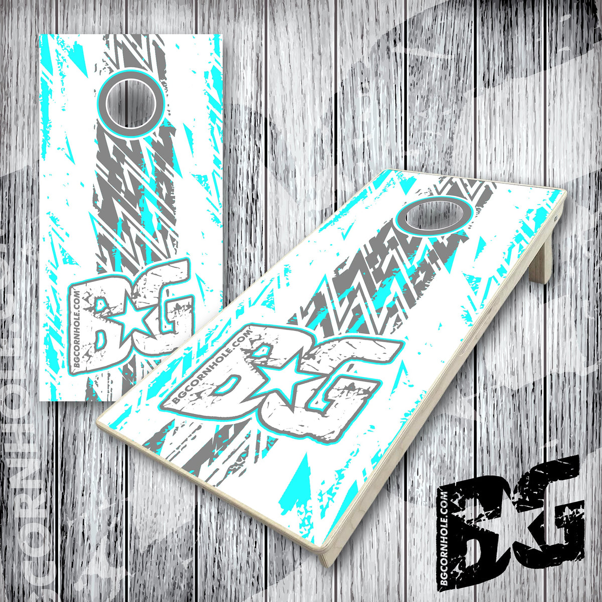 BG "Grunge Stripe" Cornhole Boards - Elite Model