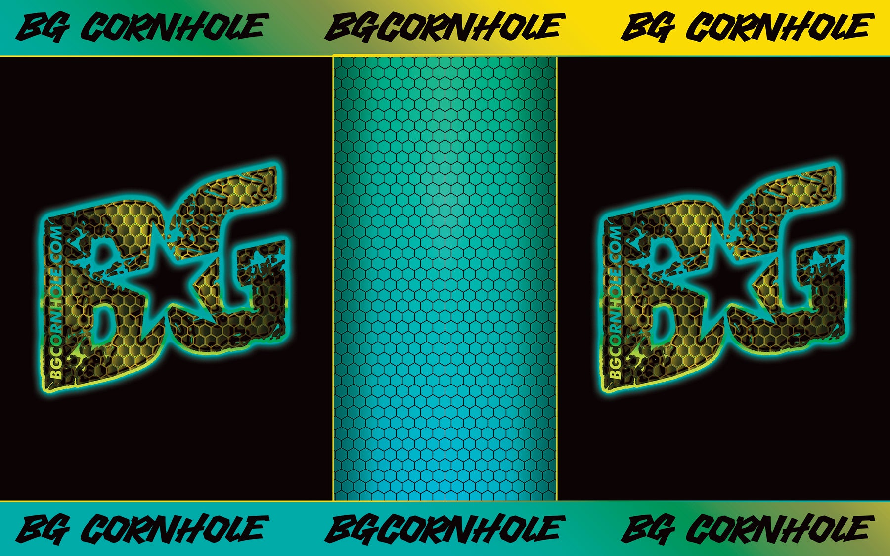 BG Hex Pitch Pads - Set of 2 pads - Multiple Colors