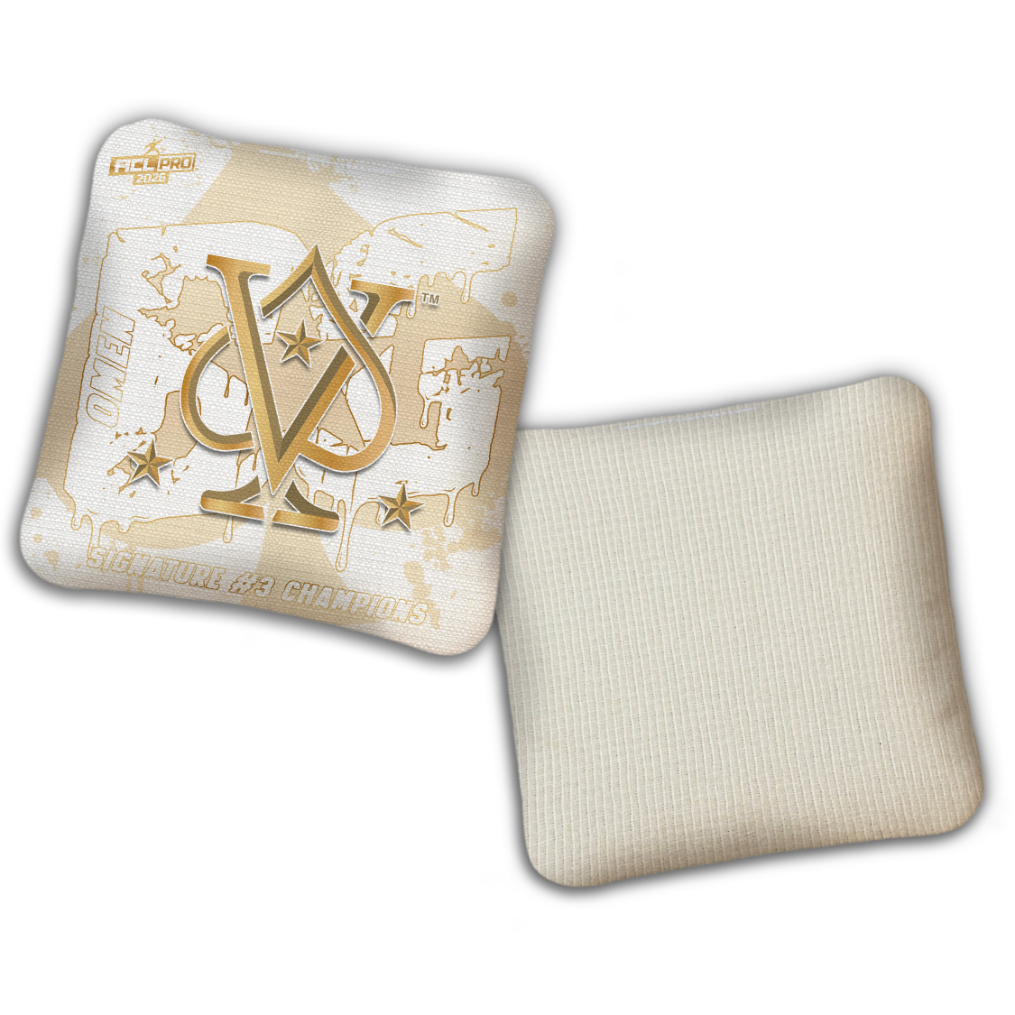 2026 BG Multiple Bag Models "Vegas HighRollers Sig 3 Champs" - ACL Pro Stamped Cornhole Bags - SET OF 4 BAGS
