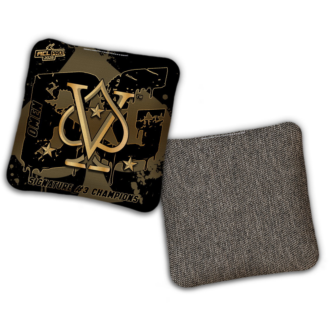 2026 BG Multiple Bag Models "Vegas HighRollers Sig 3 Champs" - ACL Pro Stamped Cornhole Bags - SET OF 4 BAGS