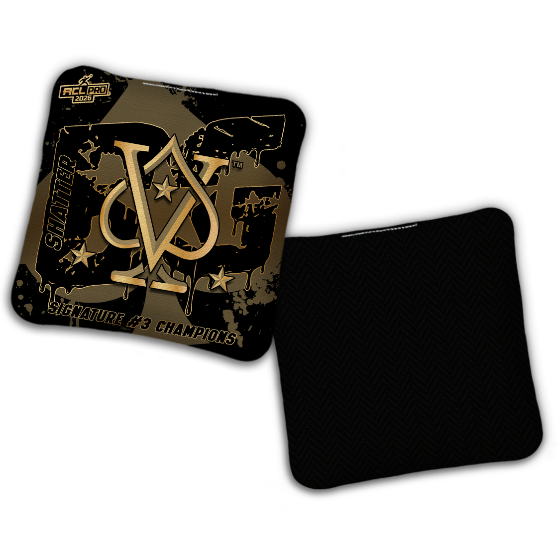 2026 BG Multiple Bag Models "Vegas HighRollers Sig 3 Champs" - ACL Pro Stamped Cornhole Bags - SET OF 4 BAGS