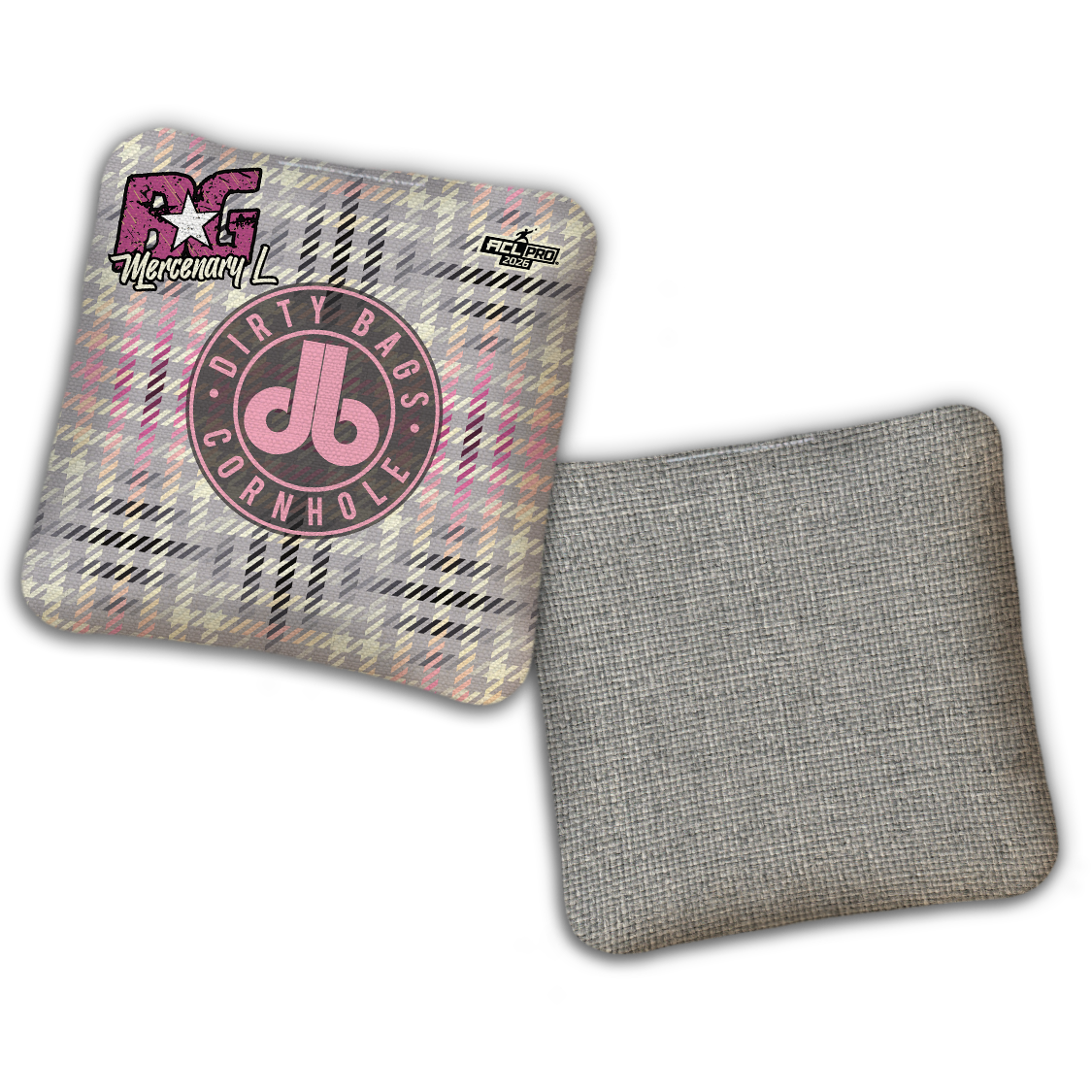 2026 BG Multiple Bag Models - "DB Houndstooth” Dirty Bags Collab - ACL Pro Stamped Cornhole Bags - SET OF 4 BAGS