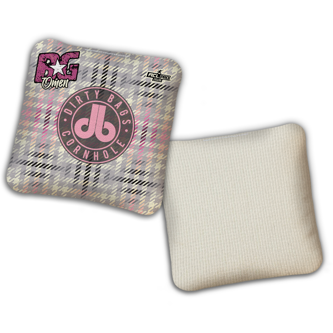 2026 BG Multiple Bag Models - "DB Houndstooth” Dirty Bags Collab - ACL Pro Stamped Cornhole Bags - SET OF 4 BAGS