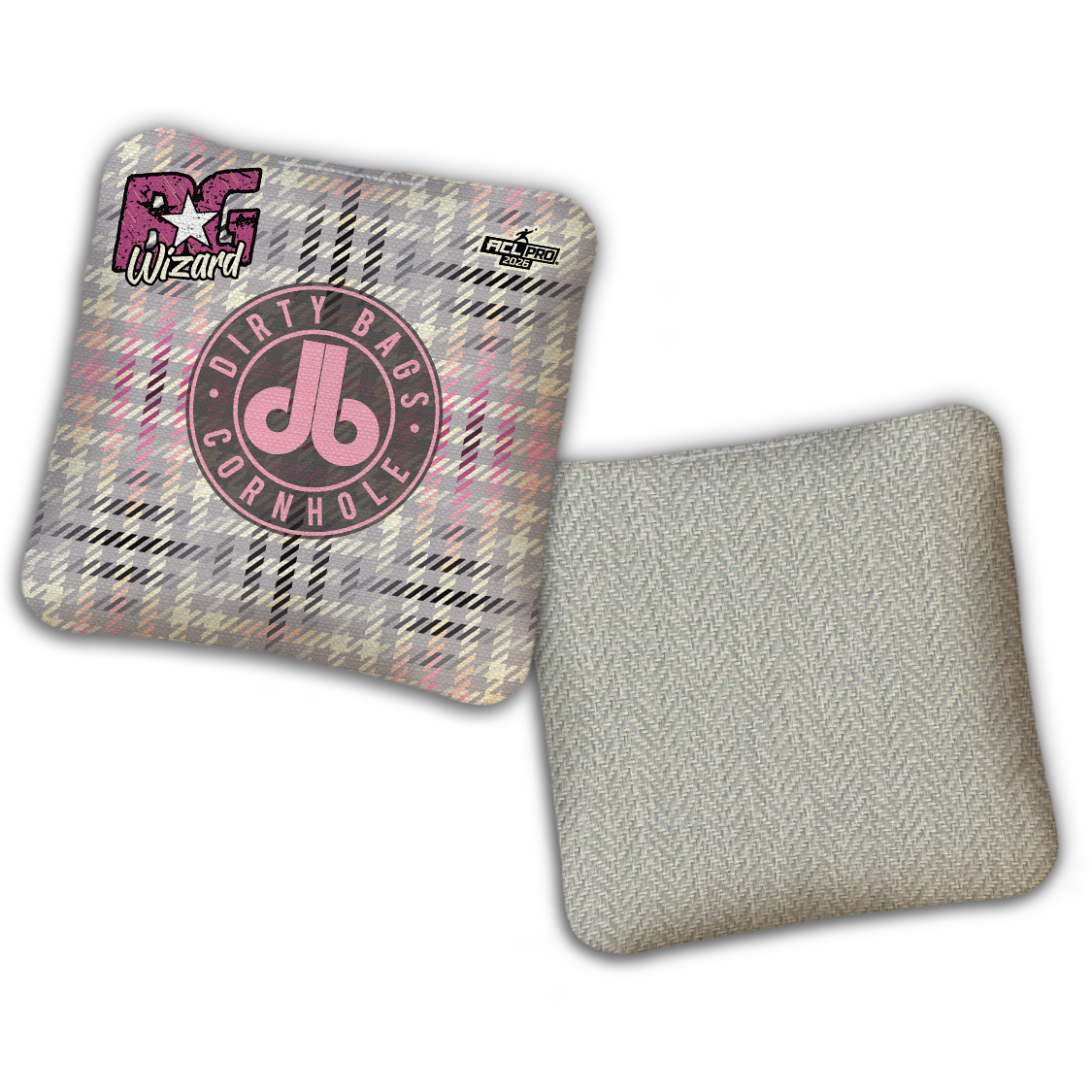 2026 BG Multiple Bag Models - "DB Houndstooth” Dirty Bags Collab - ACL Pro Stamped Cornhole Bags - SET OF 4 BAGS
