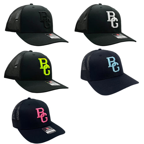 Black 112 Trucker Hat - Colored Embroidery - RICHARDSON