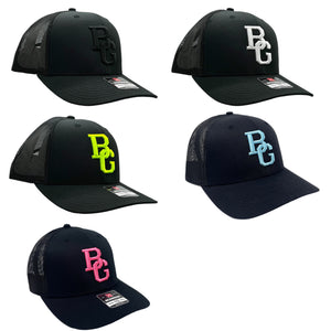 Black 112 Trucker Hat - Colored Embroidery - RICHARDSON