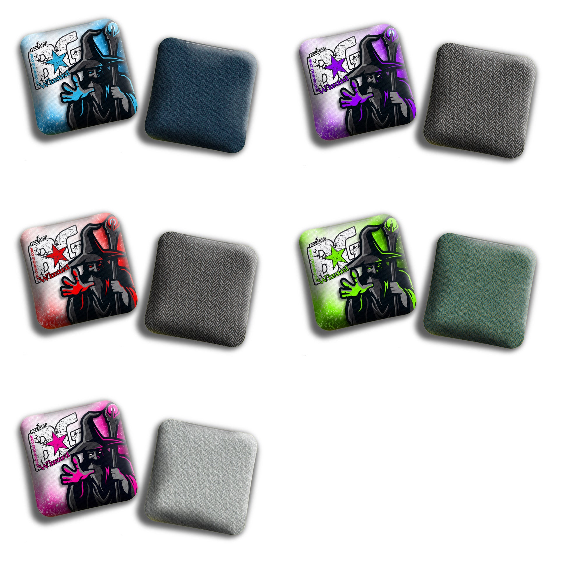 BG Wizard 4" Mini Cornhole Bags - “OG WIZARD” - Set of 4 Bags