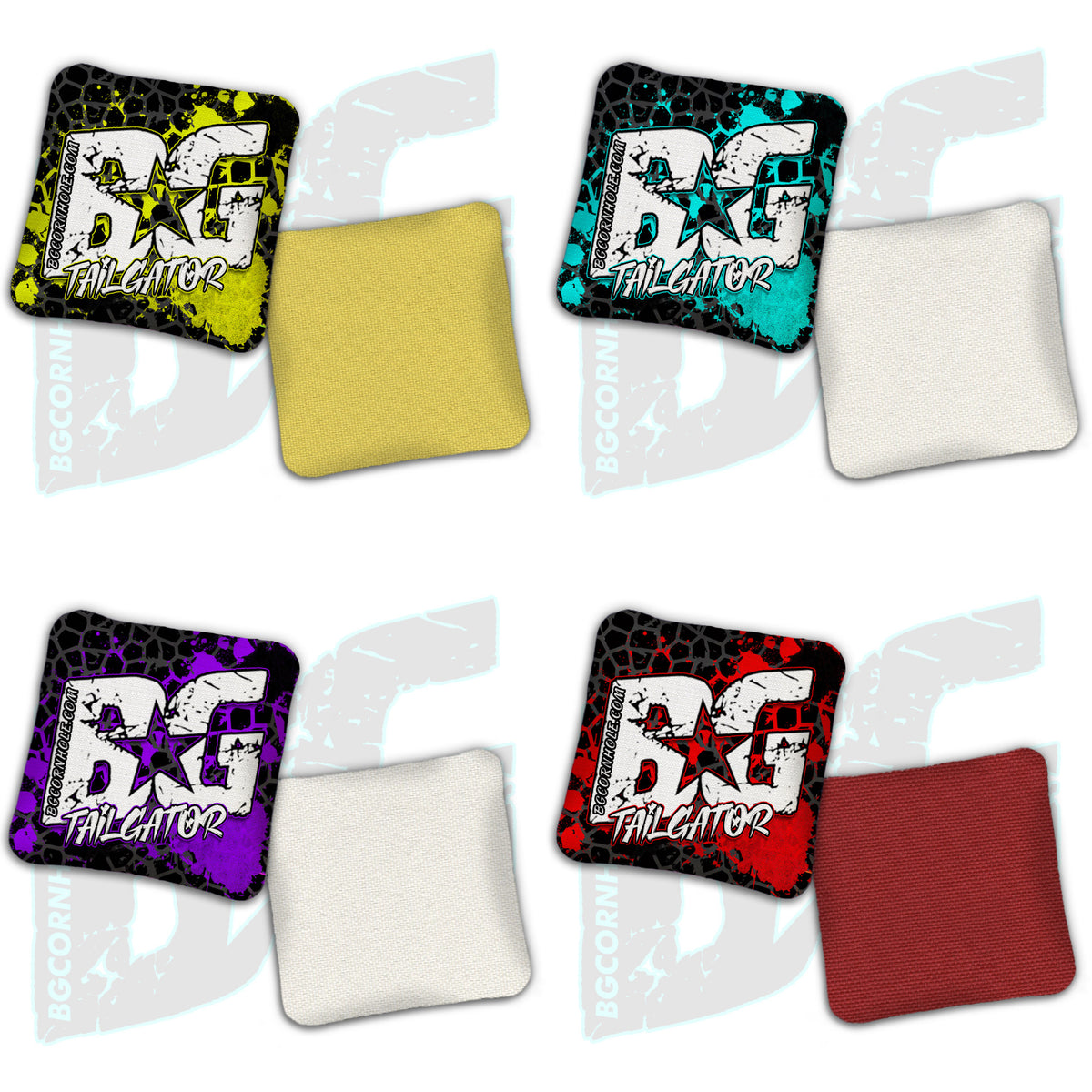 BG Tailgator  - "Venom" - Non Stamped Cornhole Bags - SET OF 4 bags