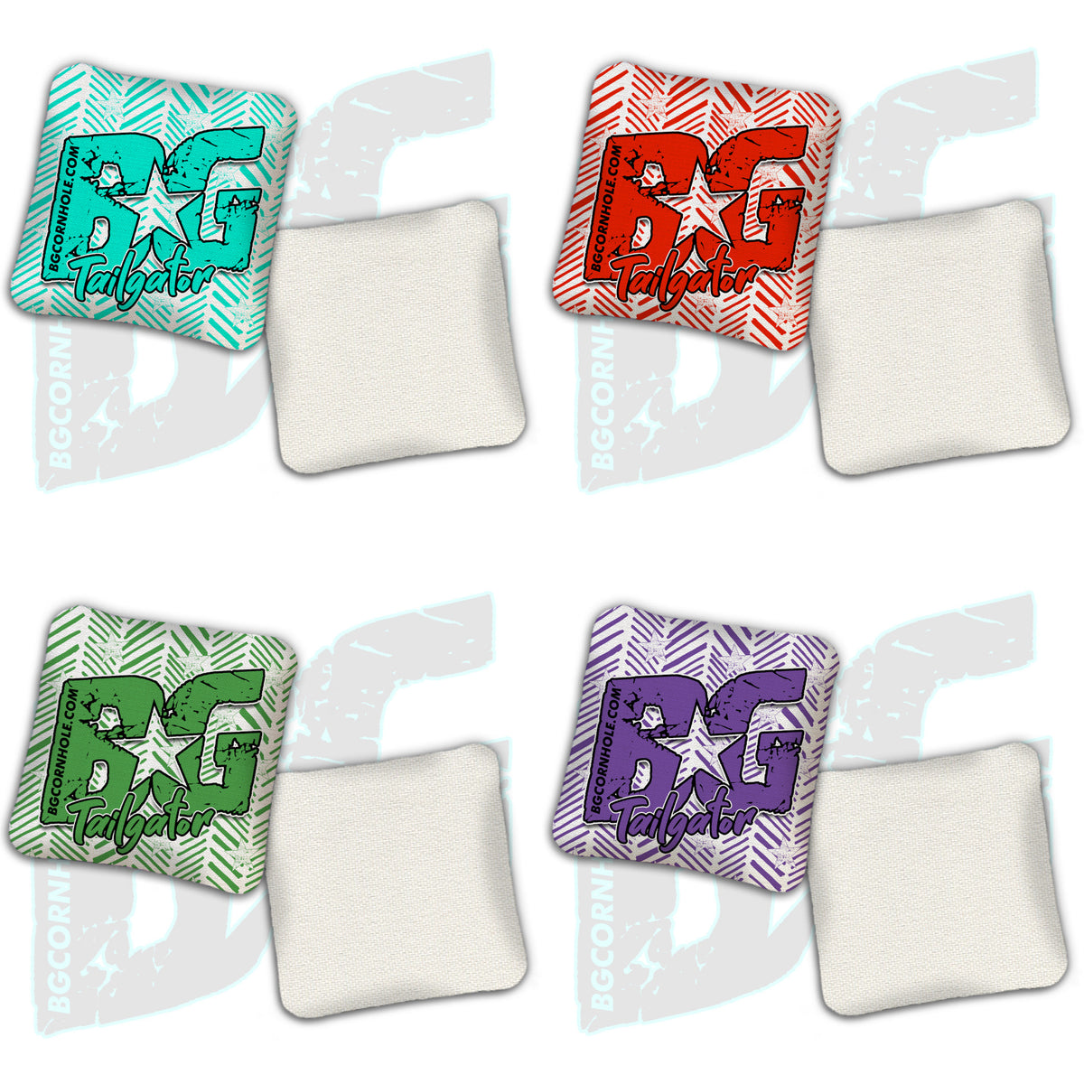 BG Tailgator  - "Herringbone" - Non Stamped Cornhole Bags - SET OF 4 bags