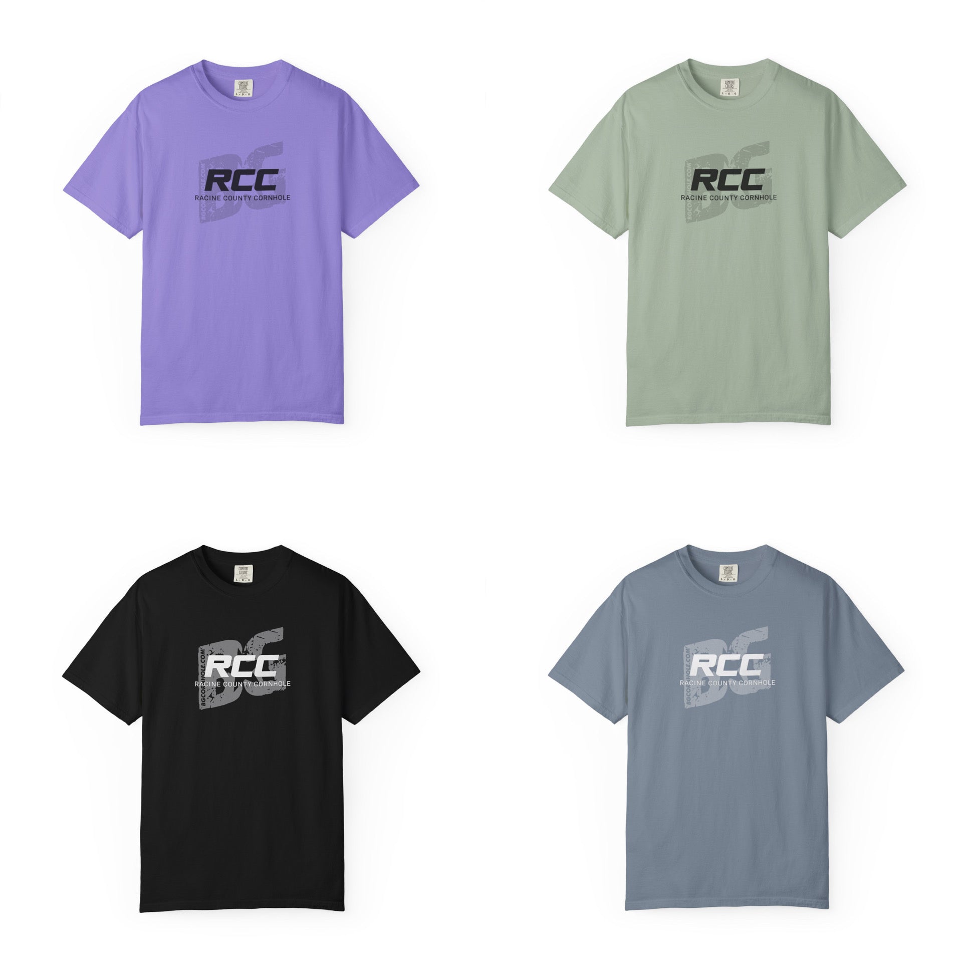 BG x Racine County Cornhole Unisex Garment-Dyed T-shirt - Multiple Colors