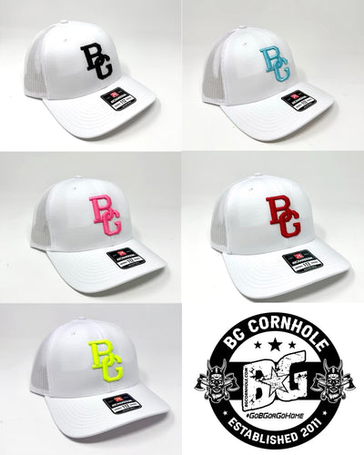 White 112 Trucker Hat - Colored Embroidery - RICHARDSON