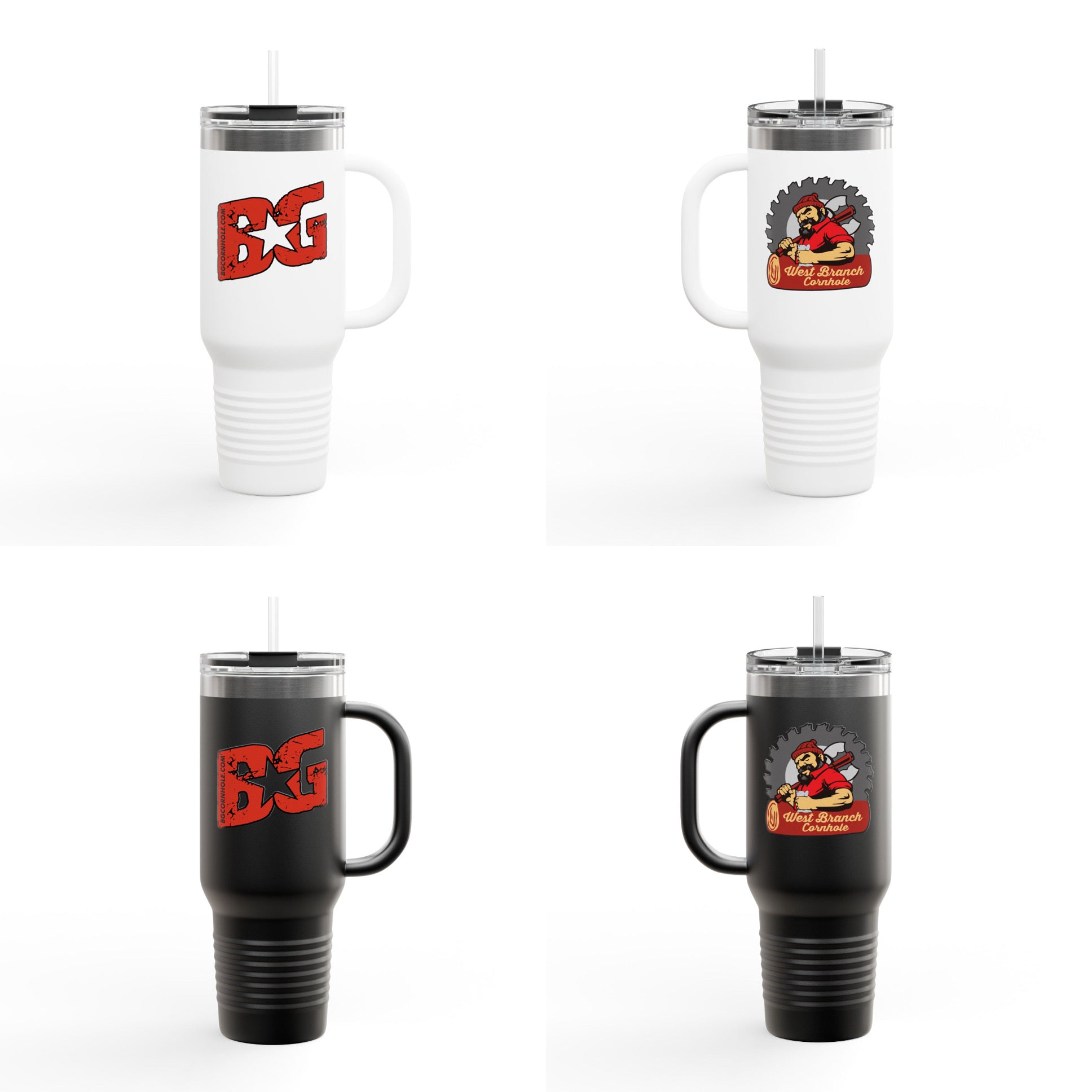 West Branch Cornhole x BG Travel Mug - 40oz - Multiple Colors
