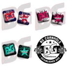 Load image into Gallery viewer, 2026 BG Comp Samurai- &quot;Hex Godz&quot; - ACL Comp Stamped Cornhole Bags - SET OF 4 BAGS