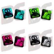 Load image into Gallery viewer, 2026 BG Comp Shapeshifter - &quot;Gas Mask&quot; - ACL Comp Stamped Cornhole Bags - SET OF 4 BAGS