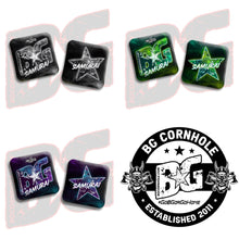 Load image into Gallery viewer, 2026 BG Comp Samurai - &quot;Nebula&quot; - ACL Comp Stamped Cornhole Bags - SET OF 4 BAGS