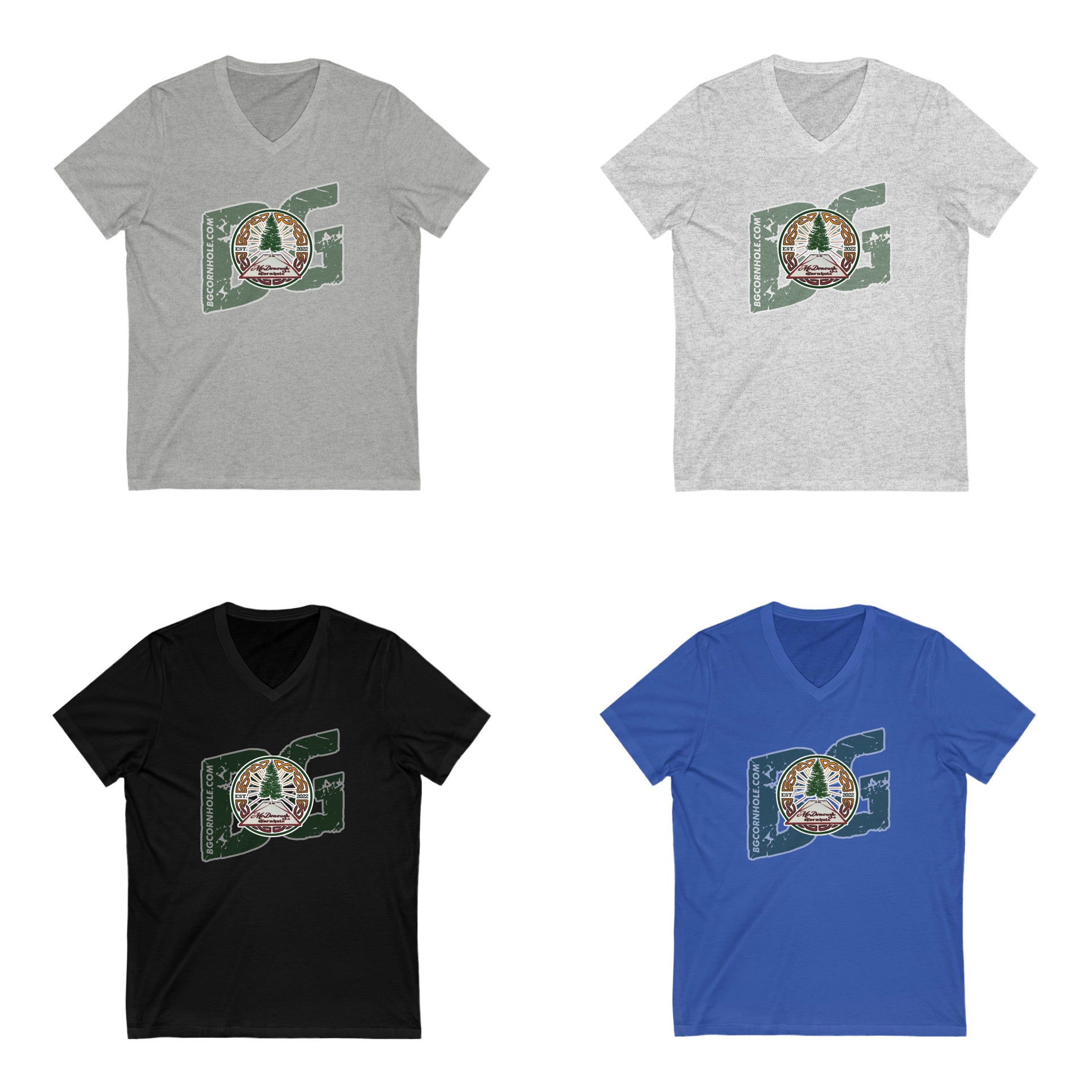 McDonough Cornhole x BG Women's V-Neck Tee - Multiple Colors
