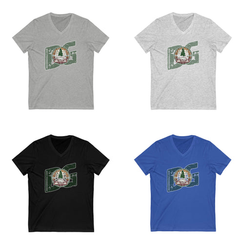 McDonough Cornhole x BG Women's V-Neck Tee - Multiple Colors