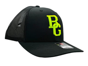 Black 112 Trucker Hat - Colored Embroidery - RICHARDSON