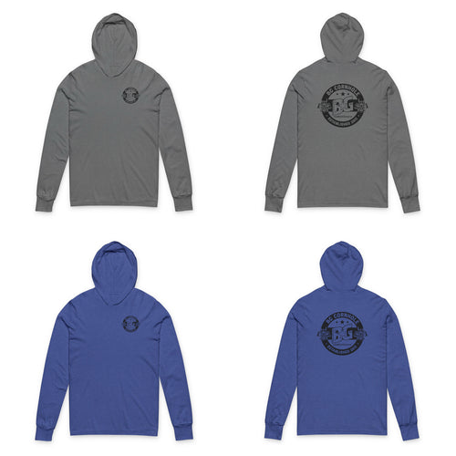 BG Unisex Hooded Long Sleeve Tee - Multiple Colors
