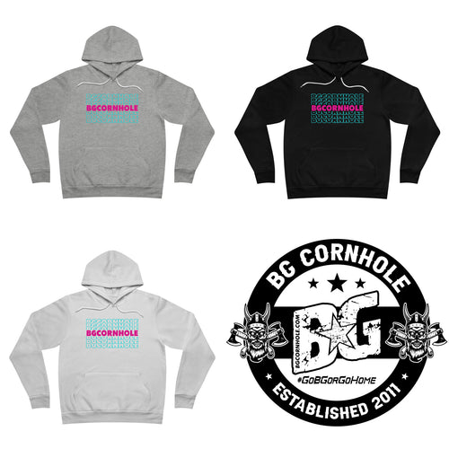 Miami Repeated Unisex Fleece Hoodie - Multiple Colors