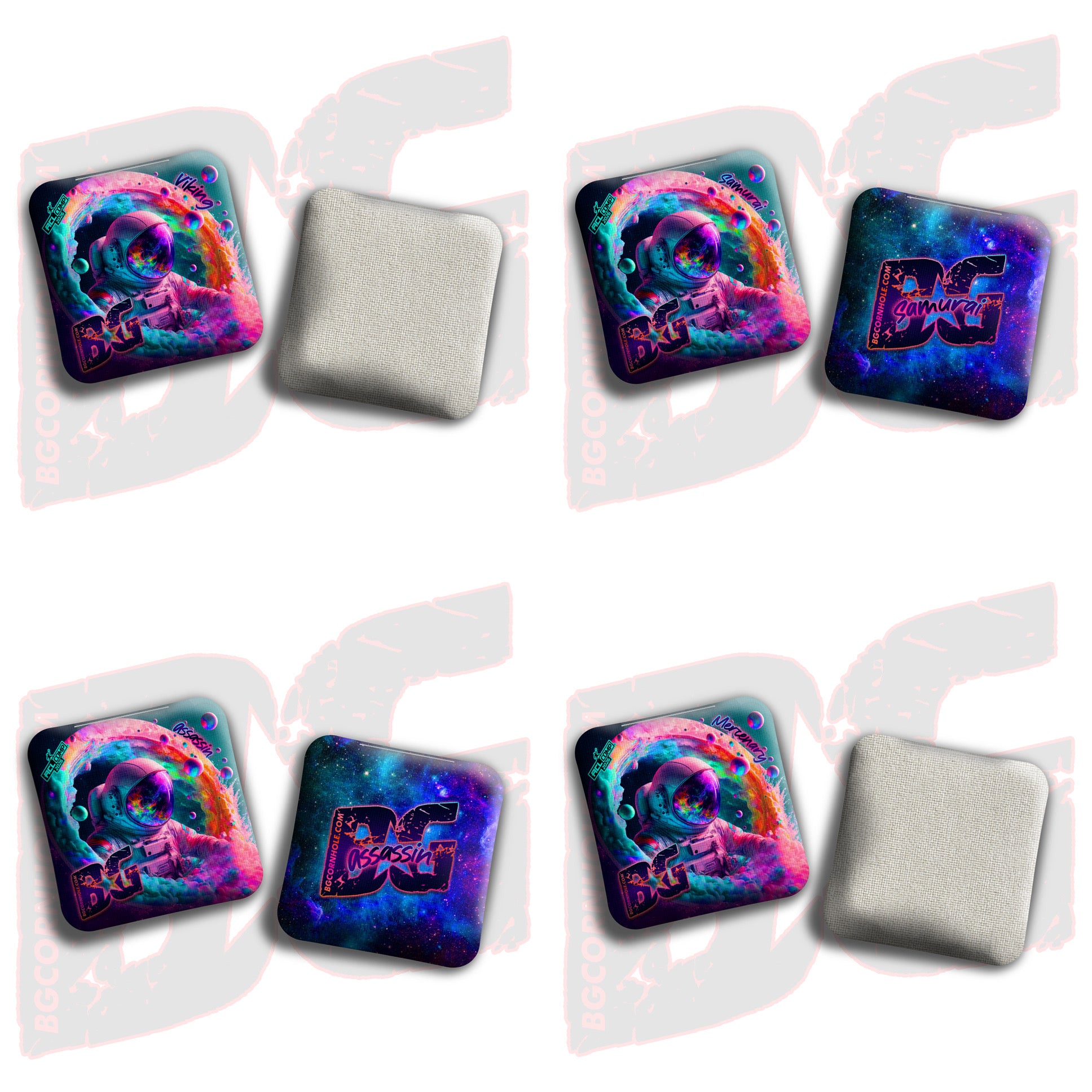 2026 BG Multiple Bag Models - "Portal" - ACL Comp Stamped Cornhole Bags - SET OF 4 BAGS