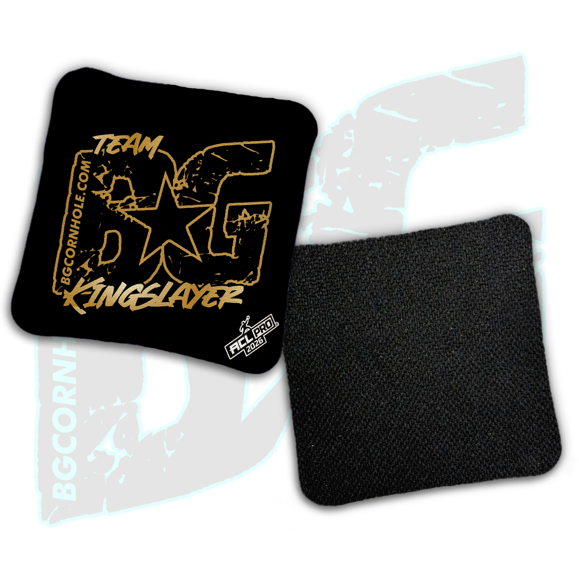 2026 BG Multiple Bag Models "ESPN Gold Logo Colormatch" - ACL Pro Stamped Cornhole Bags - SET OF 4 BAGS