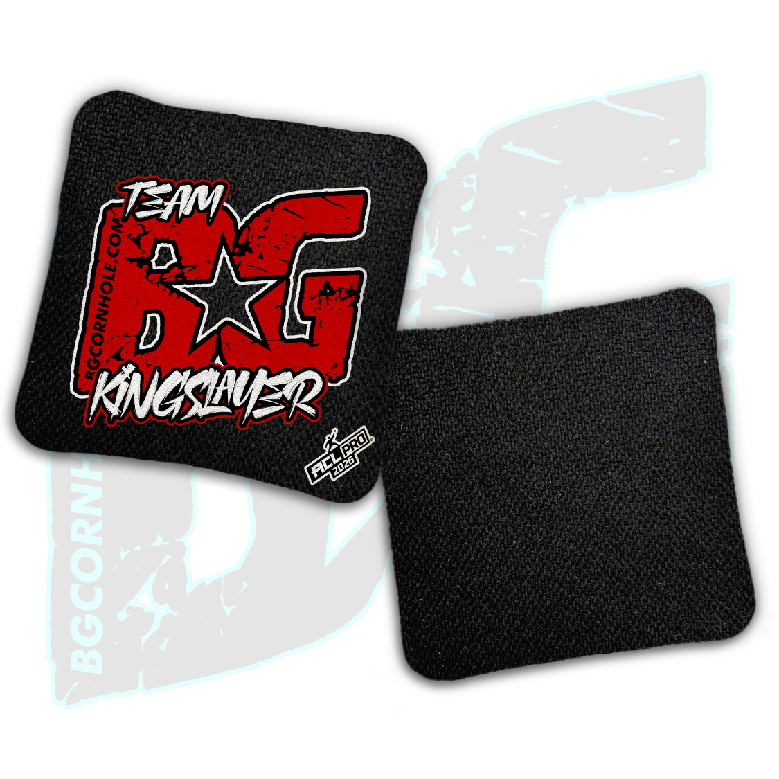 2026 BG Multiple Bag Models "ESPN Red Logo Colormatch" - ACL Pro Stamped Cornhole Bags - SET OF 4 BAGS