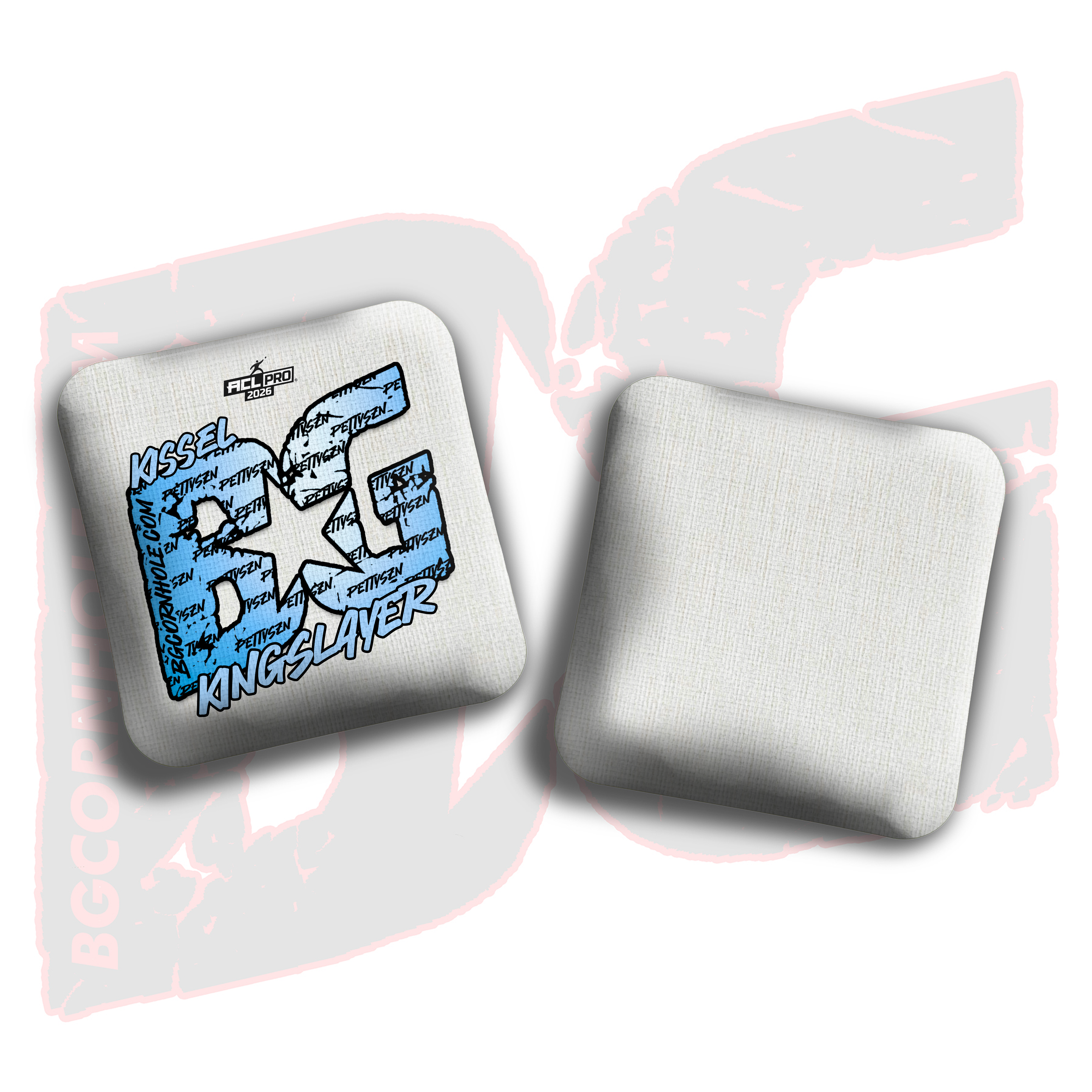 2026 BG Multiple Bag Models "Kissel Pettyszn" - ACL Pro Stamped Cornhole Bags - SET OF 4 BAGS