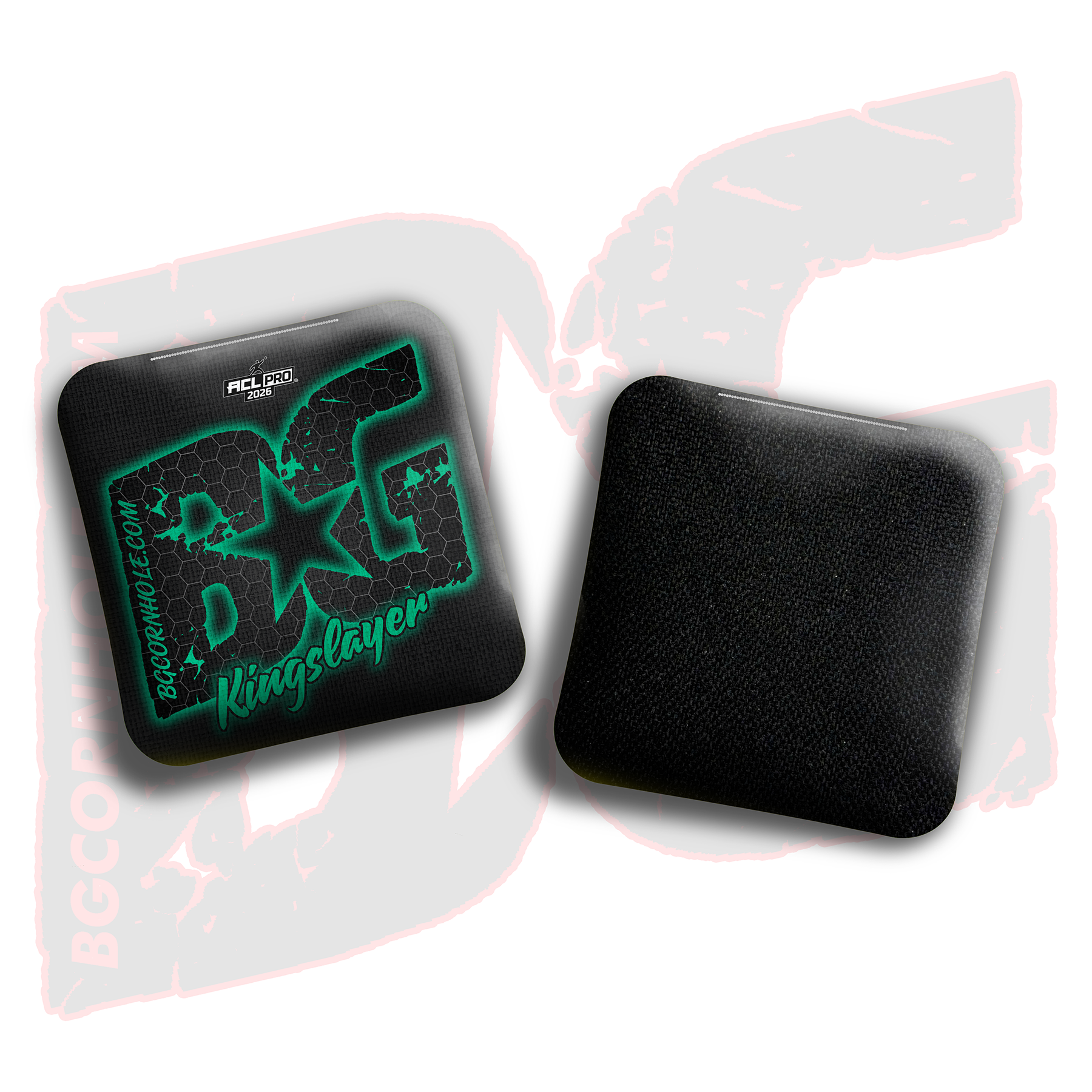 2026 BG Multiple Bag Models - "Hex Glow" - ACL Pro Stamped Cornhole Bags - SET OF 4 BAGS