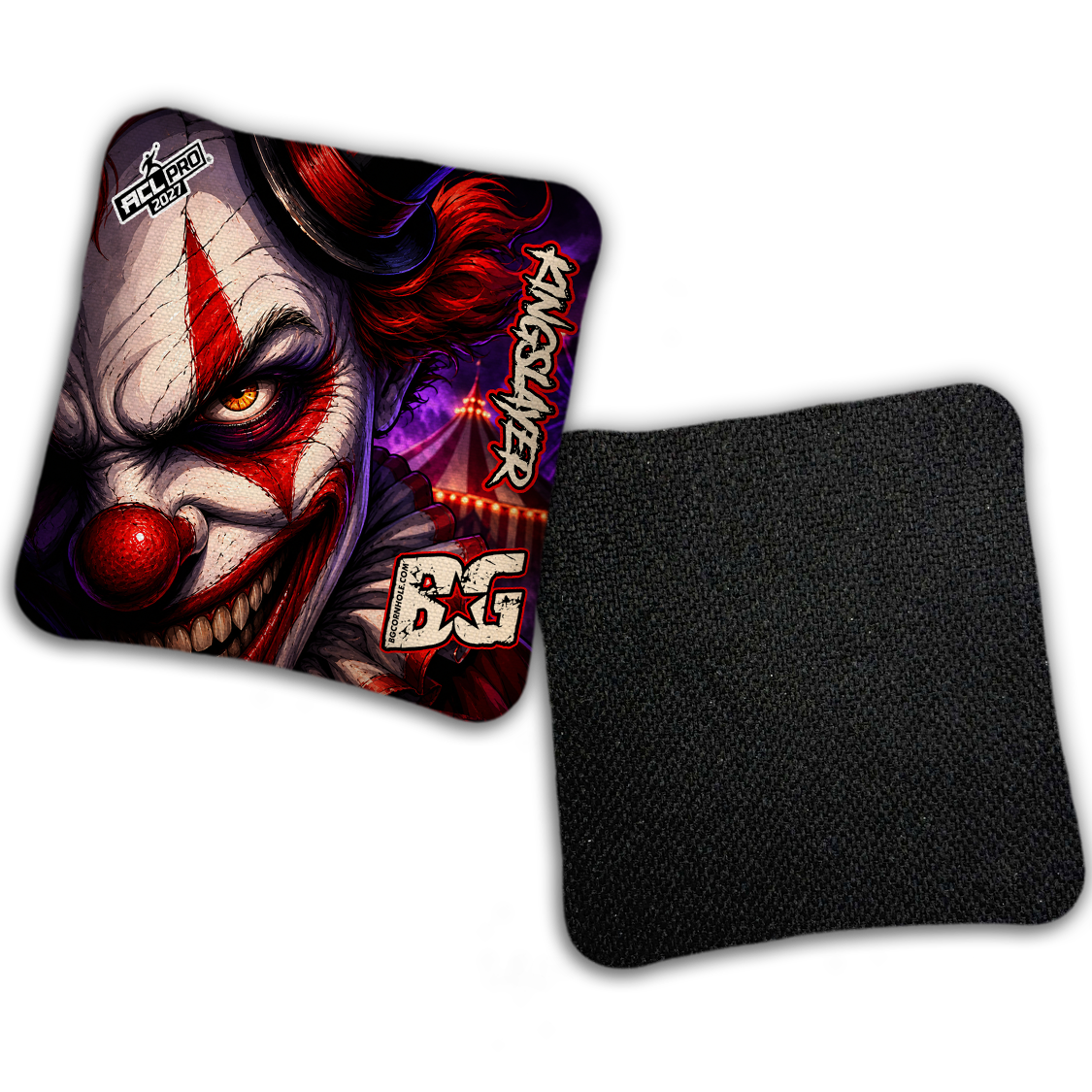 2027 ACL - BG Multiple Bag Models "HAUNTED CIRCUS" - Pro Stamped Cornhole Bags - SET OF 4 BAGS