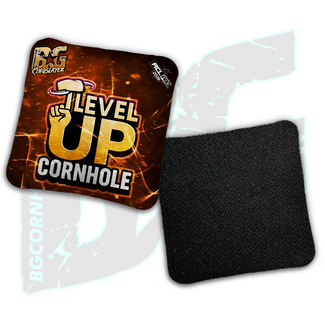 2026 BG Multiple Bag Models "Level Up Cornhole” Collab - ACL Pro Stamped Cornhole Bags - SET OF 4 BAGS