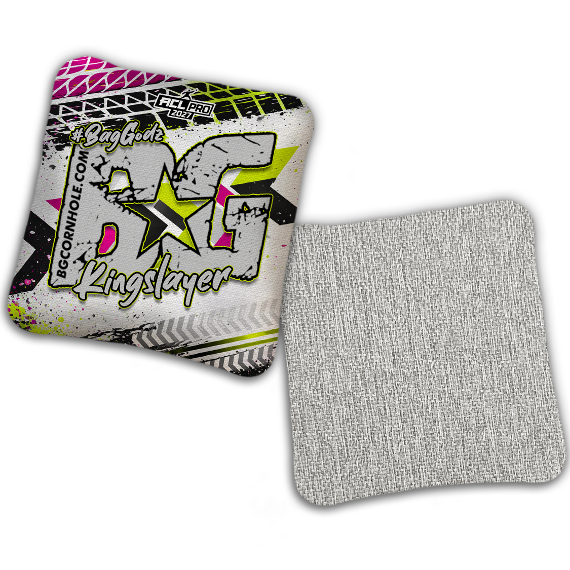 2027 BG Multiple Bag Models "GRUNGE TRACKS" - ACL Pro Stamped Cornhole Bags - SET OF 4 BAGS