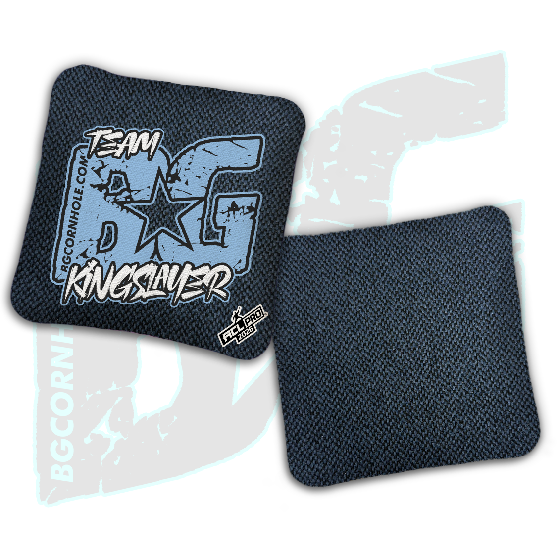 2026 BG Multiple Bag Models "ESPN Blue Logo Colormatch" - ACL Pro Stamped Cornhole Bags - SET OF 4 BAGS