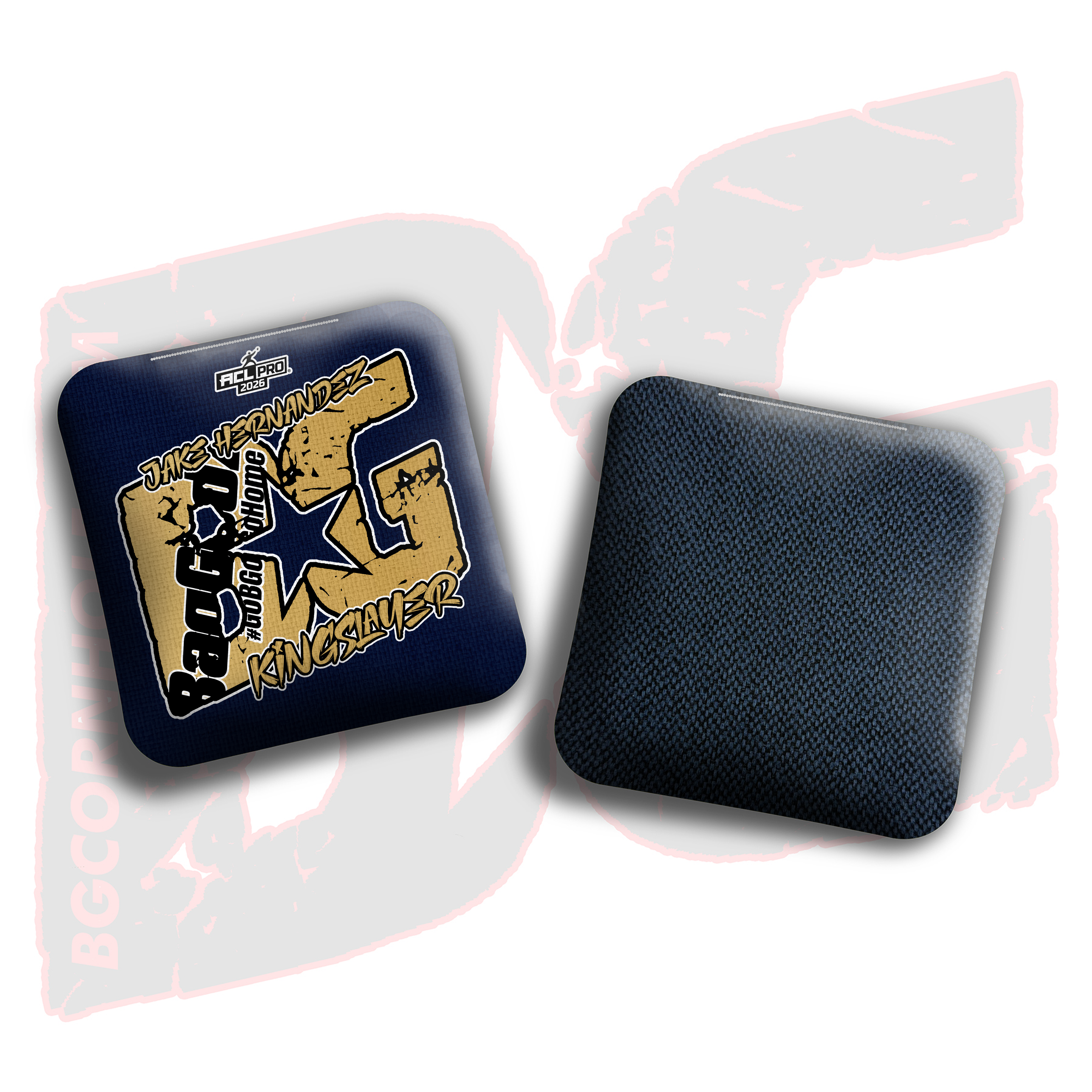 2026 BG Multiple Bag Models  - "Jake Hernandez” - ACL Pro Stamped Cornhole Bags - SET OF 4 BAGS