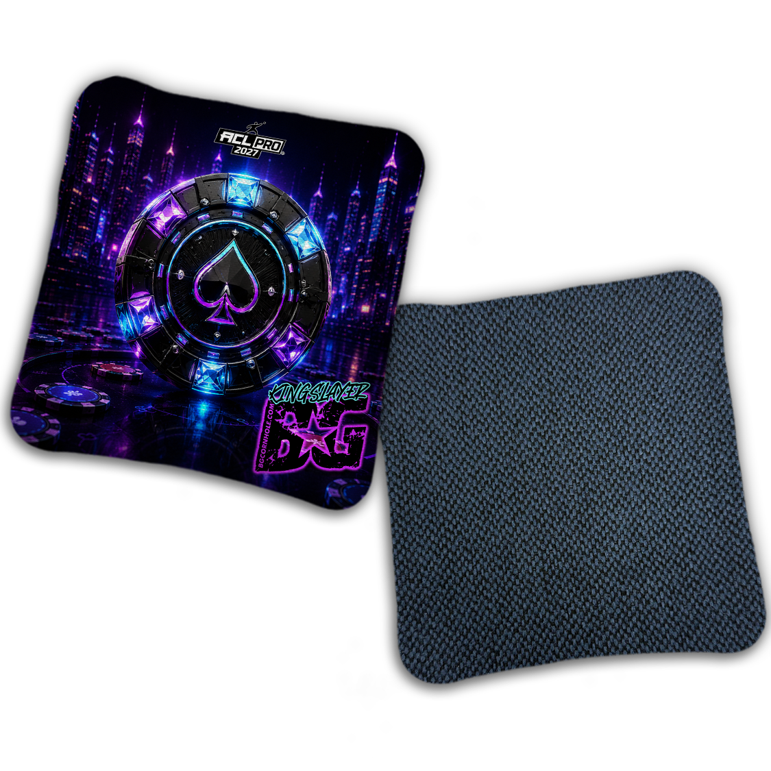 2027 BG Multiple Bag Models "NEON STAKES" - ACL Pro Stamped Cornhole Bags - SET OF 4 BAGS