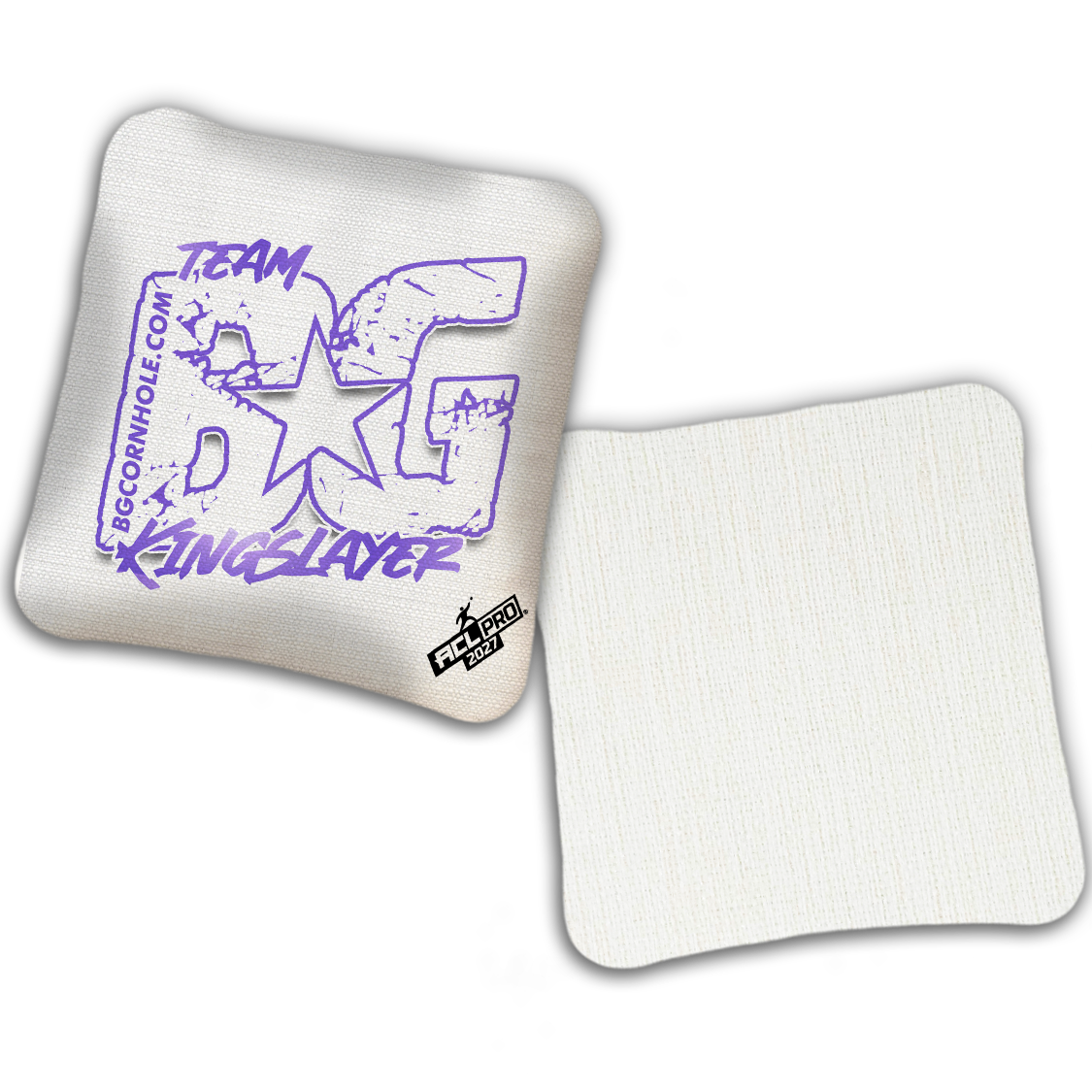 2027 BG Multiple Bag Models "OUTLINED TEAM BG" - ACL Pro Stamped Cornhole Bags - SET OF 4 BAGS