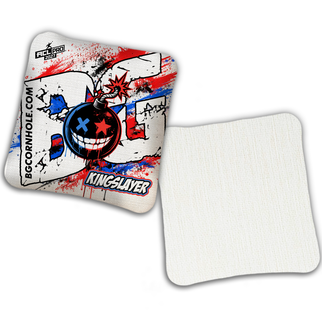 2027 BG Multiple Bag Models "TAKE COVER" - ACL Pro Stamped Cornhole Bags - SET OF 4 BAGS