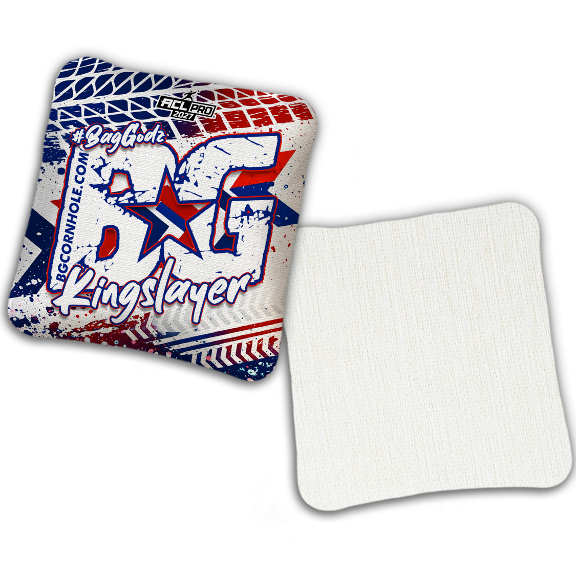 2027 BG Multiple Bag Models "GRUNGE TRACKS" - ACL Pro Stamped Cornhole Bags - SET OF 4 BAGS