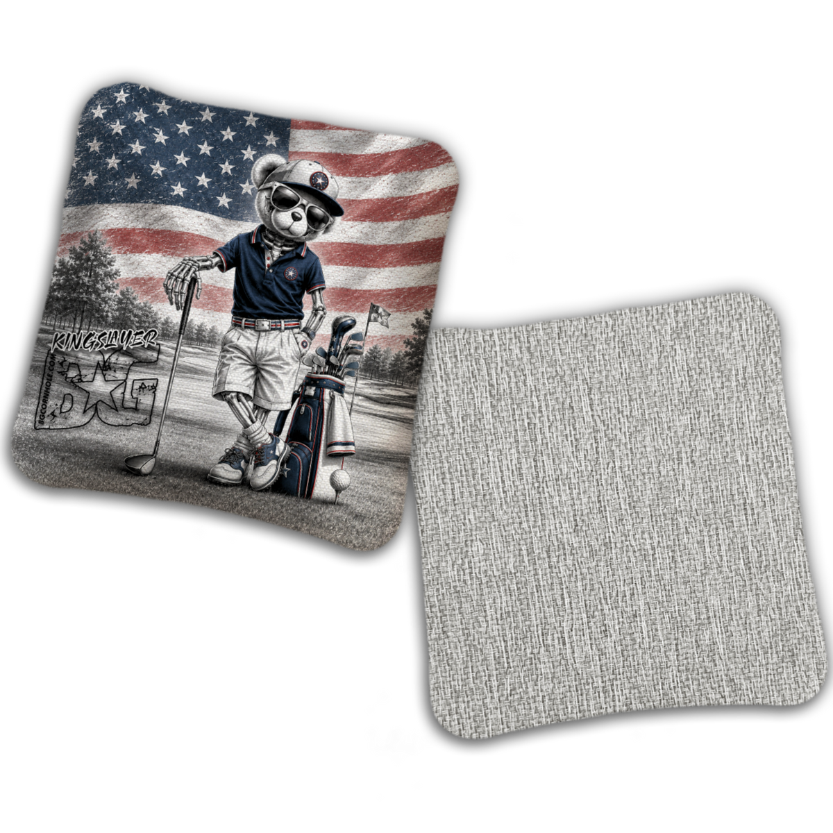 UNSTAMPED - BG Multiple Bag Models "FAIRWAY FREEDOM" - Cornhole Bags - SET OF 4 BAGS