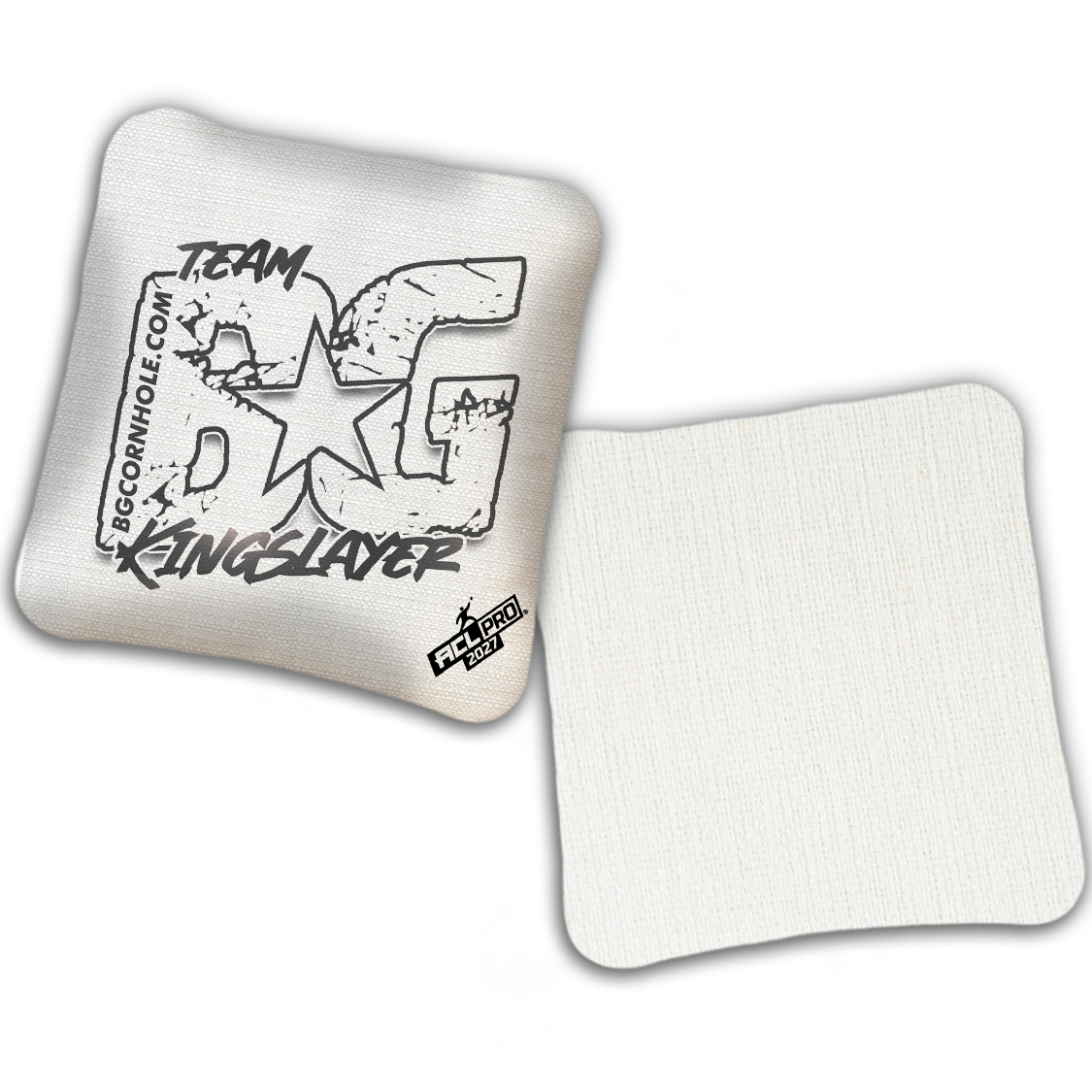 2027 BG Multiple Bag Models "OUTLINED TEAM BG" - ACL Pro Stamped Cornhole Bags - SET OF 4 BAGS