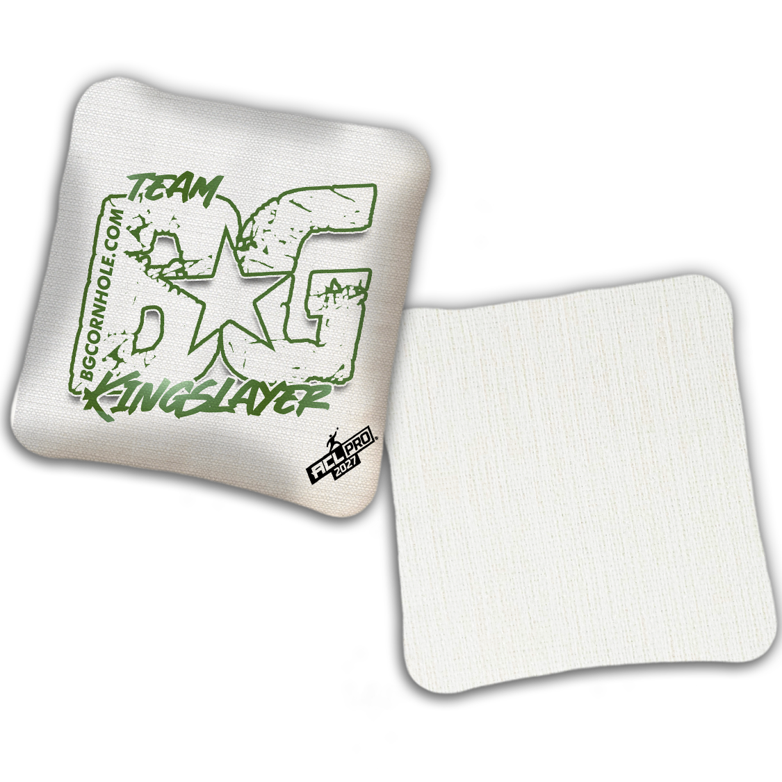 2027 BG Multiple Bag Models "OUTLINED TEAM BG" - ACL Pro Stamped Cornhole Bags - SET OF 4 BAGS