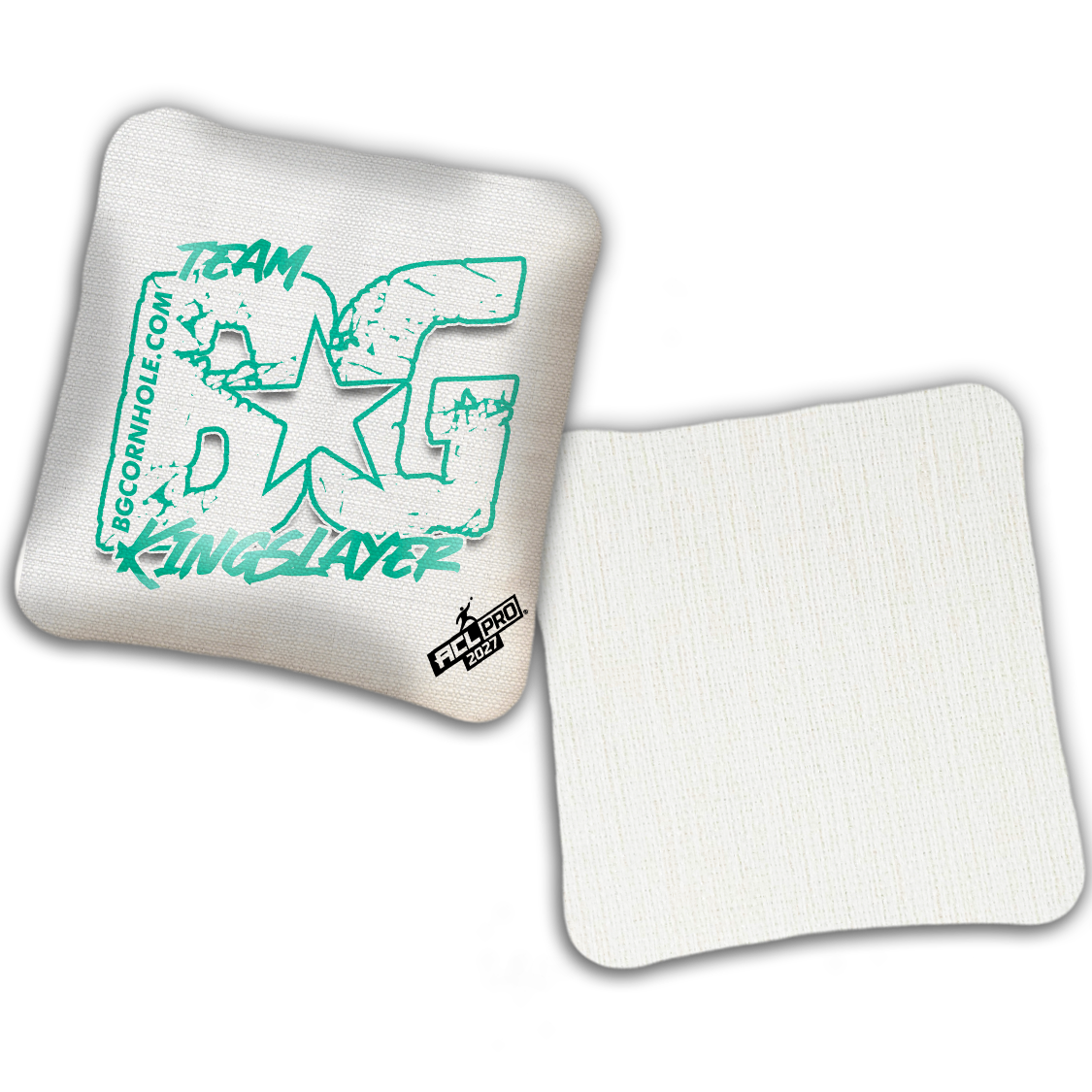 2027 BG Multiple Bag Models "OUTLINED TEAM BG" - ACL Pro Stamped Cornhole Bags - SET OF 4 BAGS