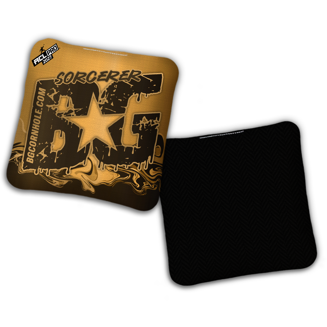 2027 BG Multiple Bag Models "LIQUID GOLD" - ACL Pro Stamped Cornhole Bags - SET OF 4 BAGS