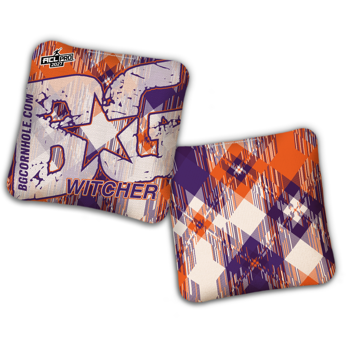 2027 BG Multiple Bag Models "LUMBERJACK GLITCH" - ACL Pro Stamped Cornhole Bags - SET OF 4 BAGS