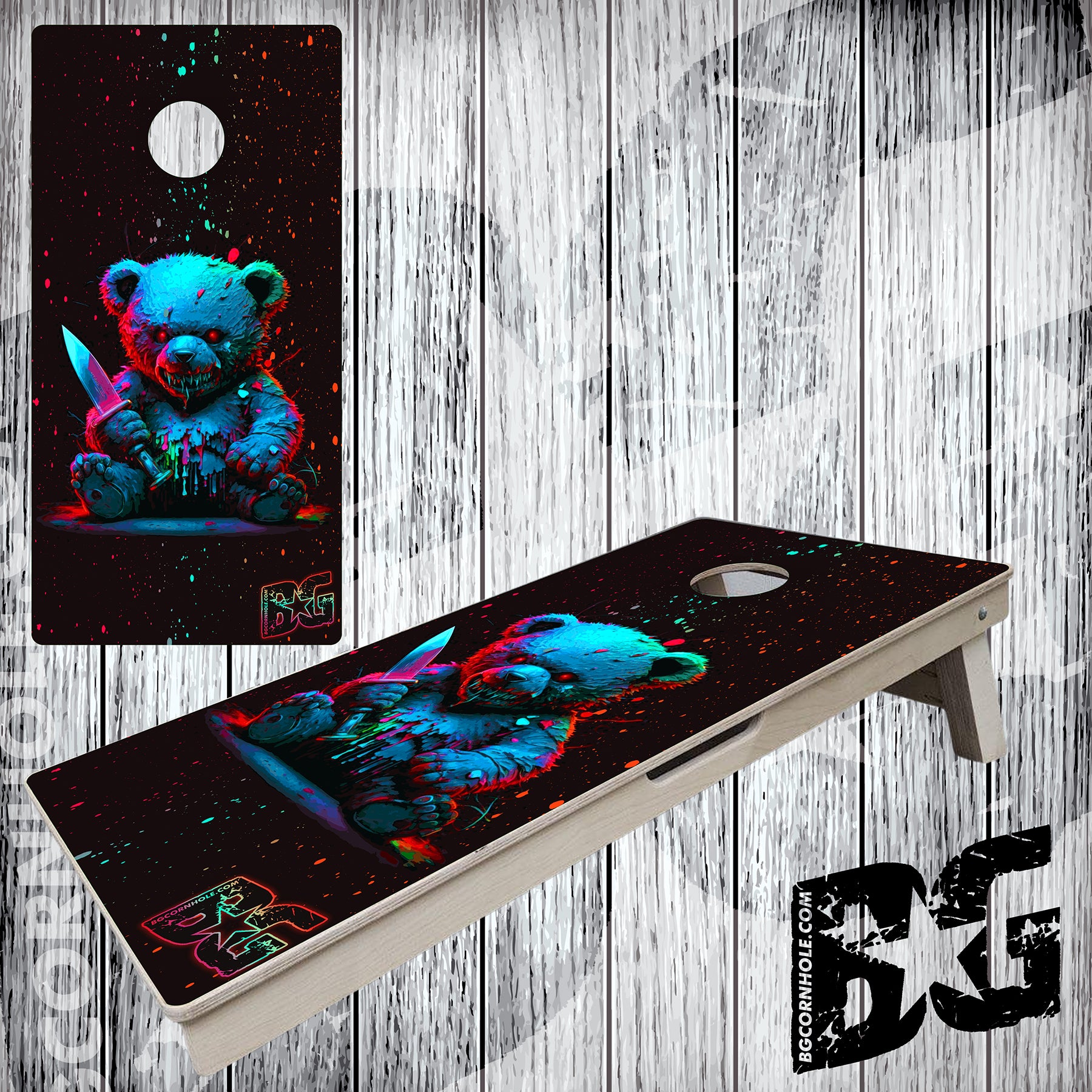 BG "Mad Teddy" Cornhole Boards - Elite Model